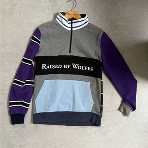 Raised By Wolves Rugby 1/4 Zip Sweater